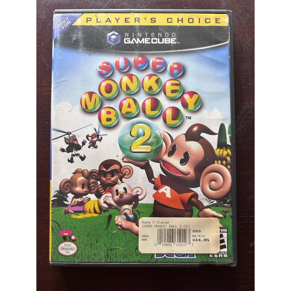 Super Monkey Ball 2 Nintendo GameCube Players Choice Case & Manual ONLY No Disc - Picture 1 of 5
